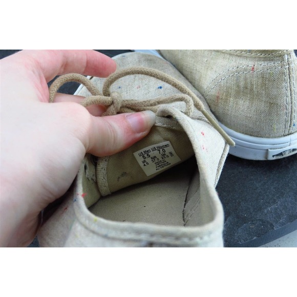 VANS Women Size 7 M Brown Fashion Sneakers Fabric - Picture 7 of 9
